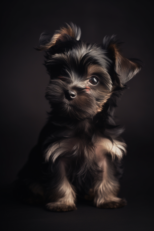 Black and tan Morkie puppy